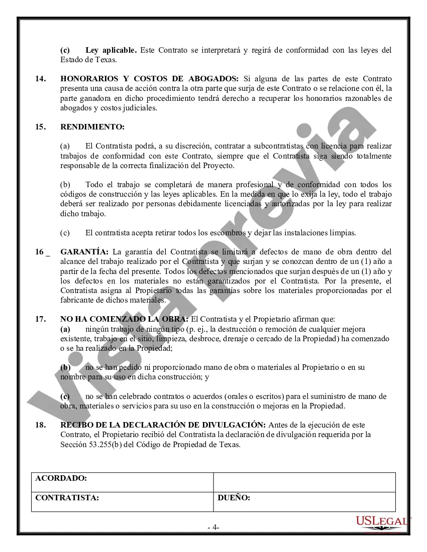 Preview Contrato de trabajo en el sitio para el contratista