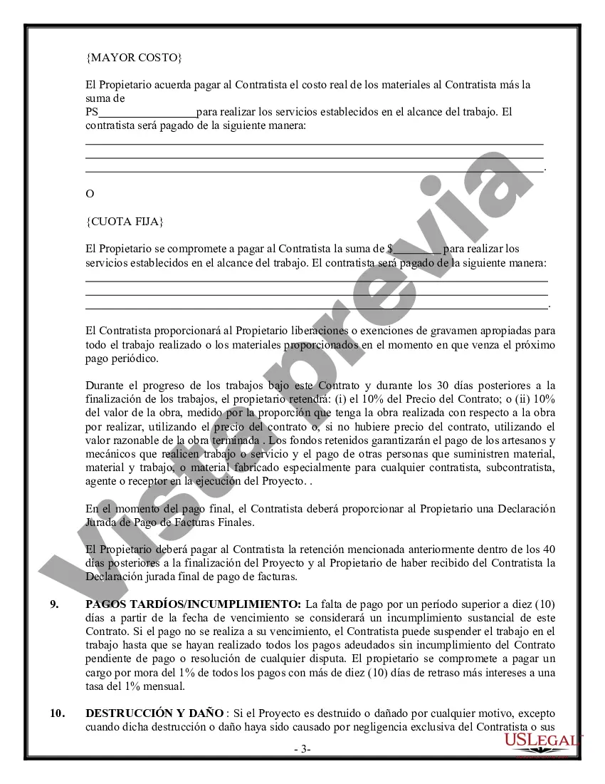 Preview Contrato de revestimiento para contratista