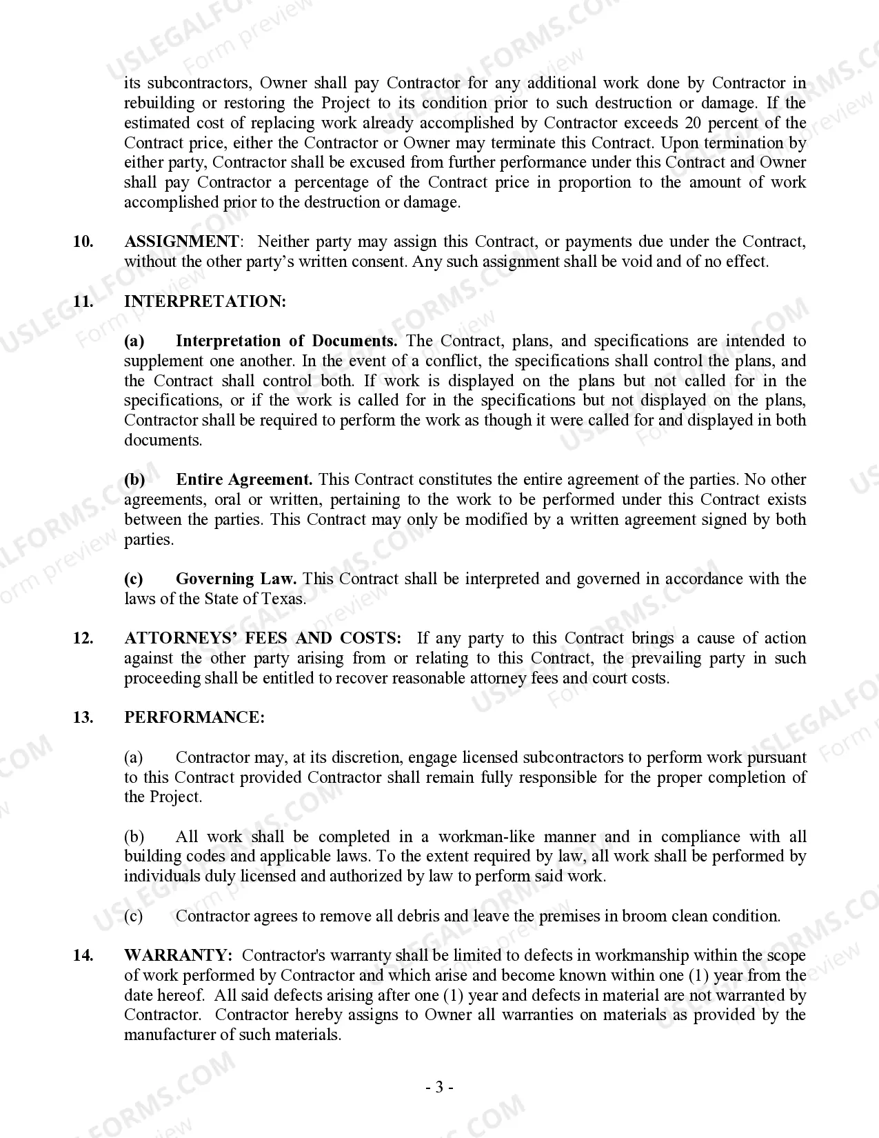 Preview Refrigeration Contract for Contractor