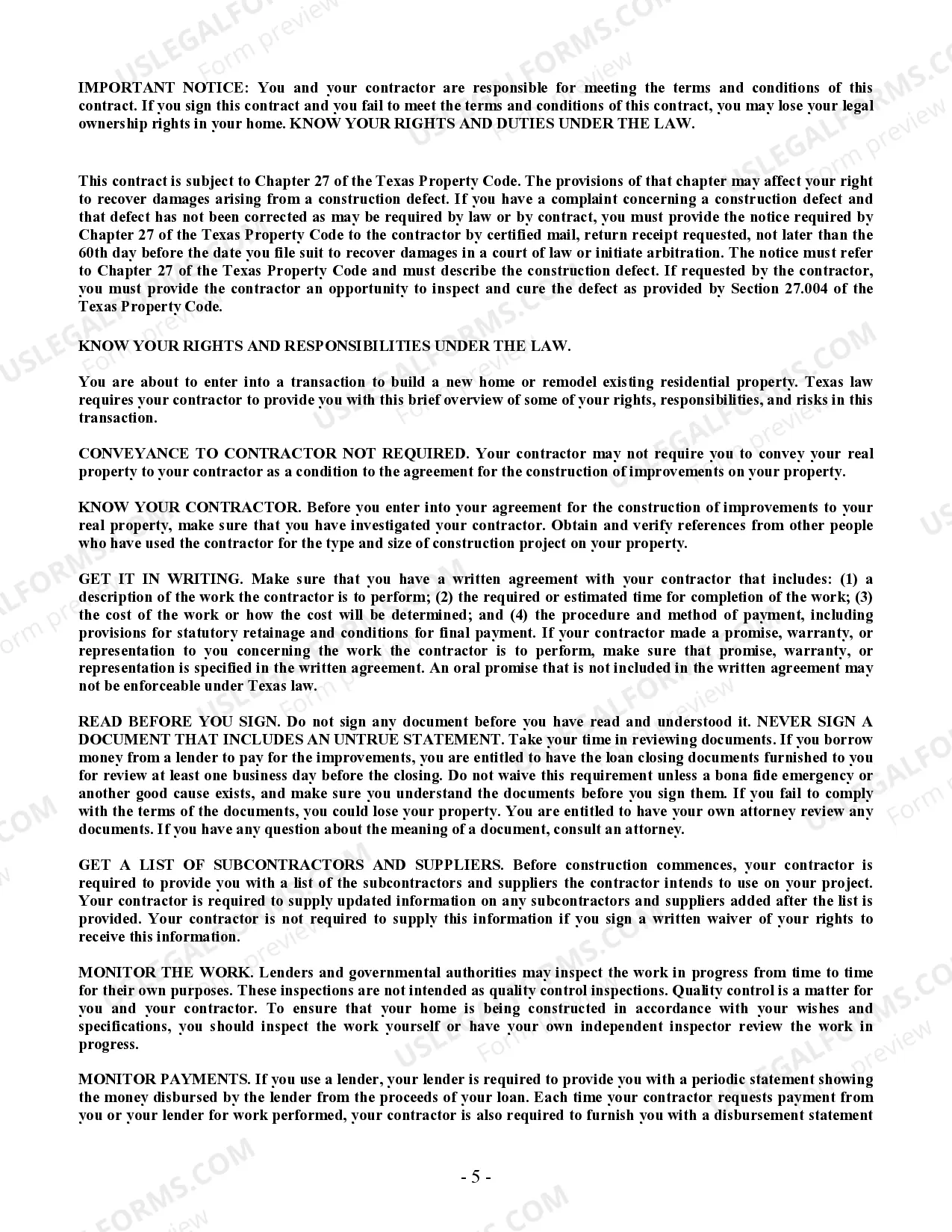 Preview Refrigeration Contract for Contractor