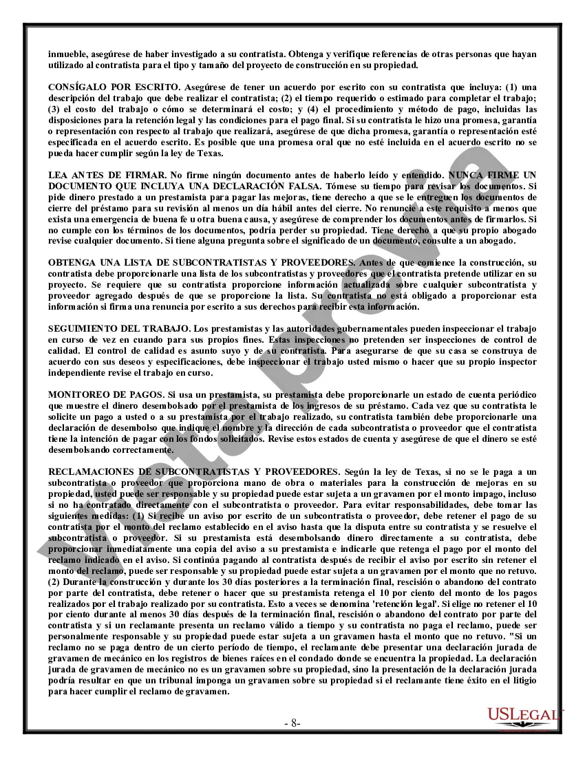 Preview Contrato de plomería para contratista