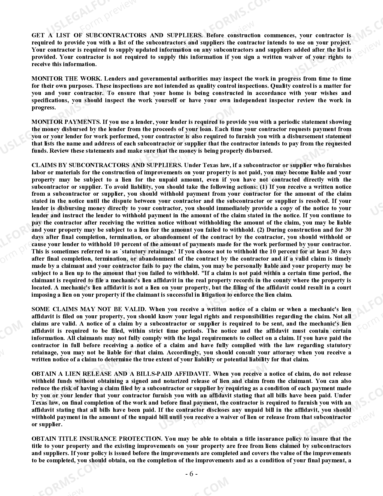 Texas Roofing Contract for Contractor US Legal Forms