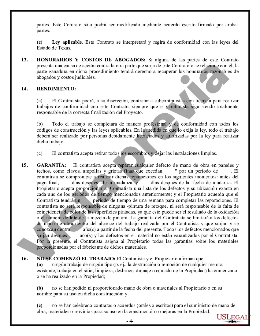 Preview Contrato de paneles de yeso de yeso para contratista