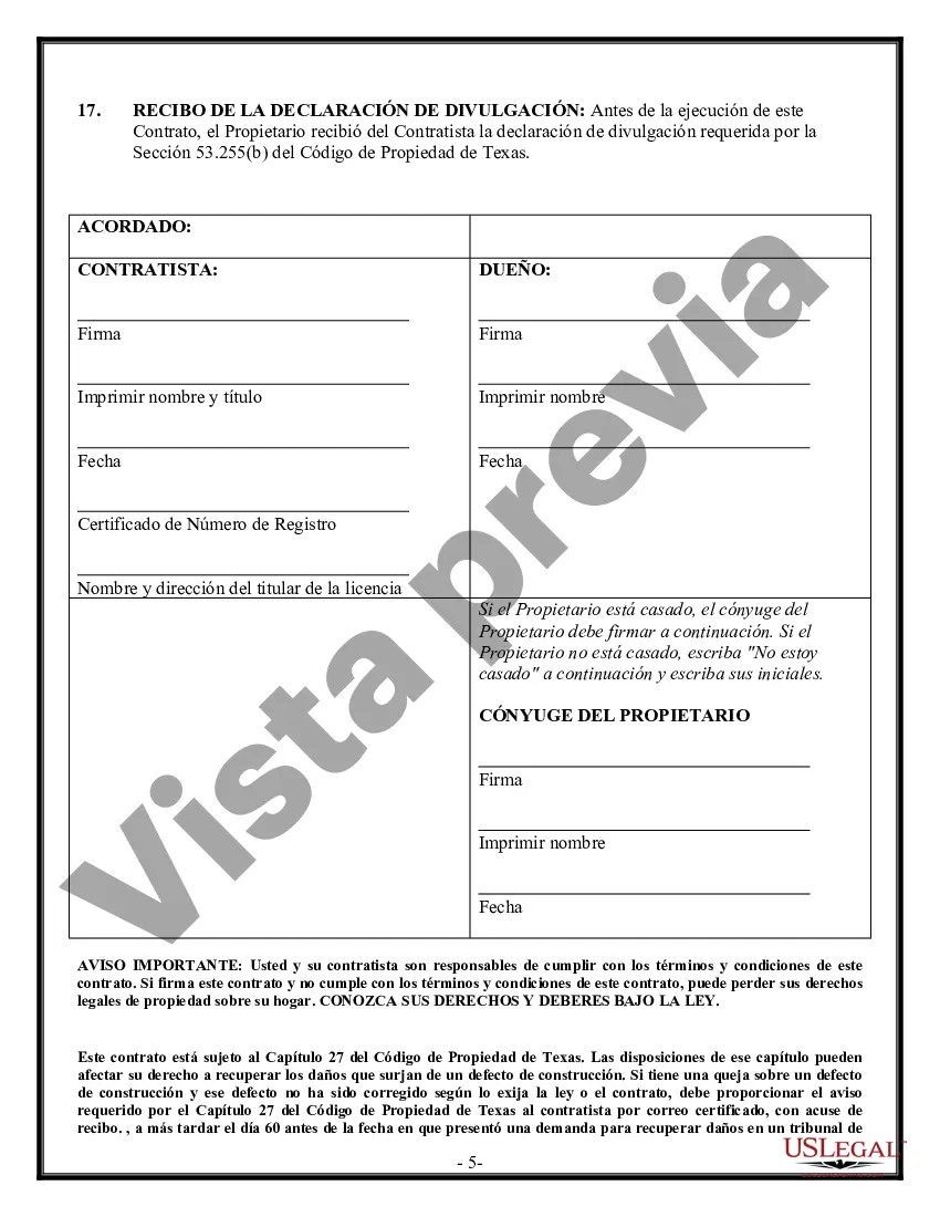 Preview Contrato de paneles de yeso de yeso para contratista