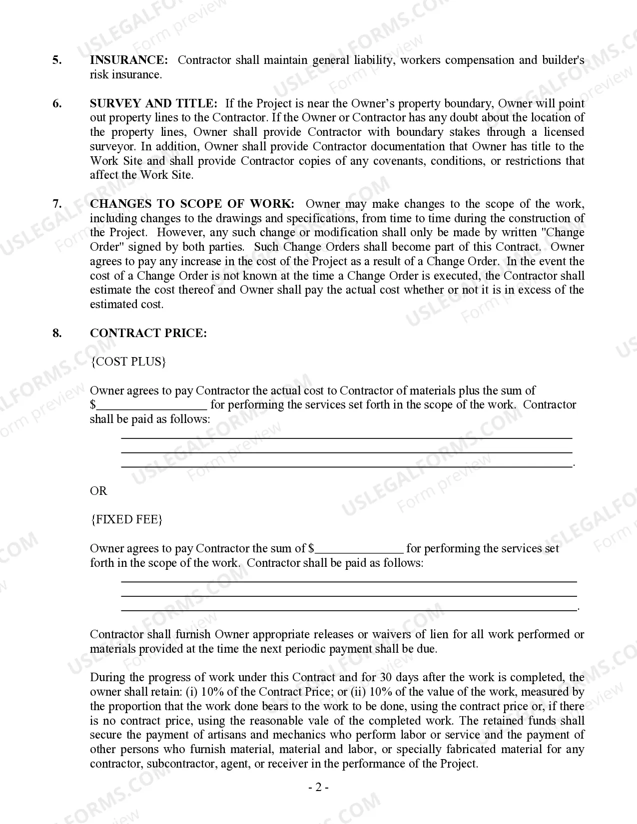 Preview Sheetrock Drywall Contract for Contractor
