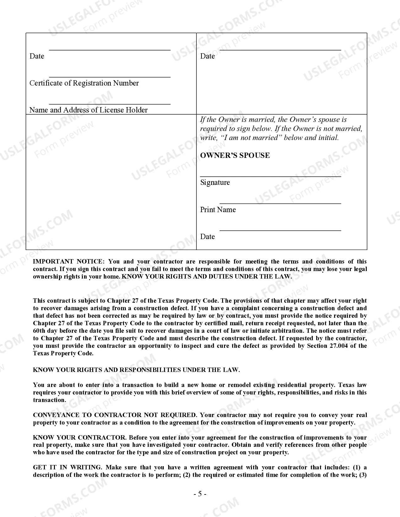 Preview Sheetrock Drywall Contract for Contractor