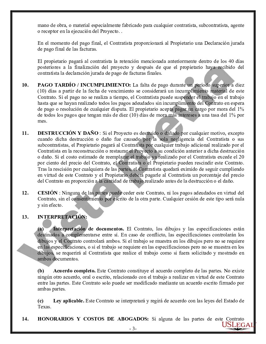 Preview Costo del contrato de construcción más o tarifa fija