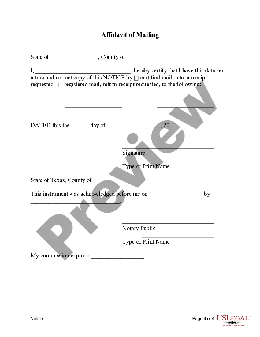 Get Contract for Deed Notice of Default When 40% of Loan Paid or 48 Payments Made Preview Contract for Deed Notice of Default When 40% of Loan Paid or 48 Payments Made