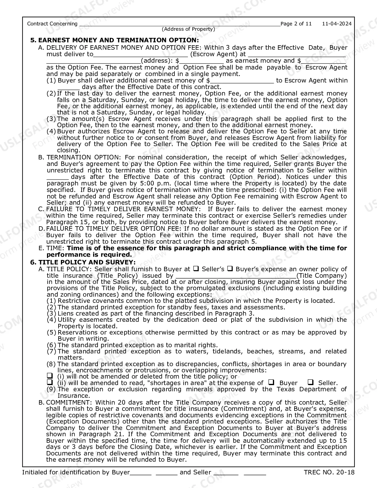 Preview Contract for Sale and Purchase of Real Estate with No Broker for Residential Home Sale Agreement