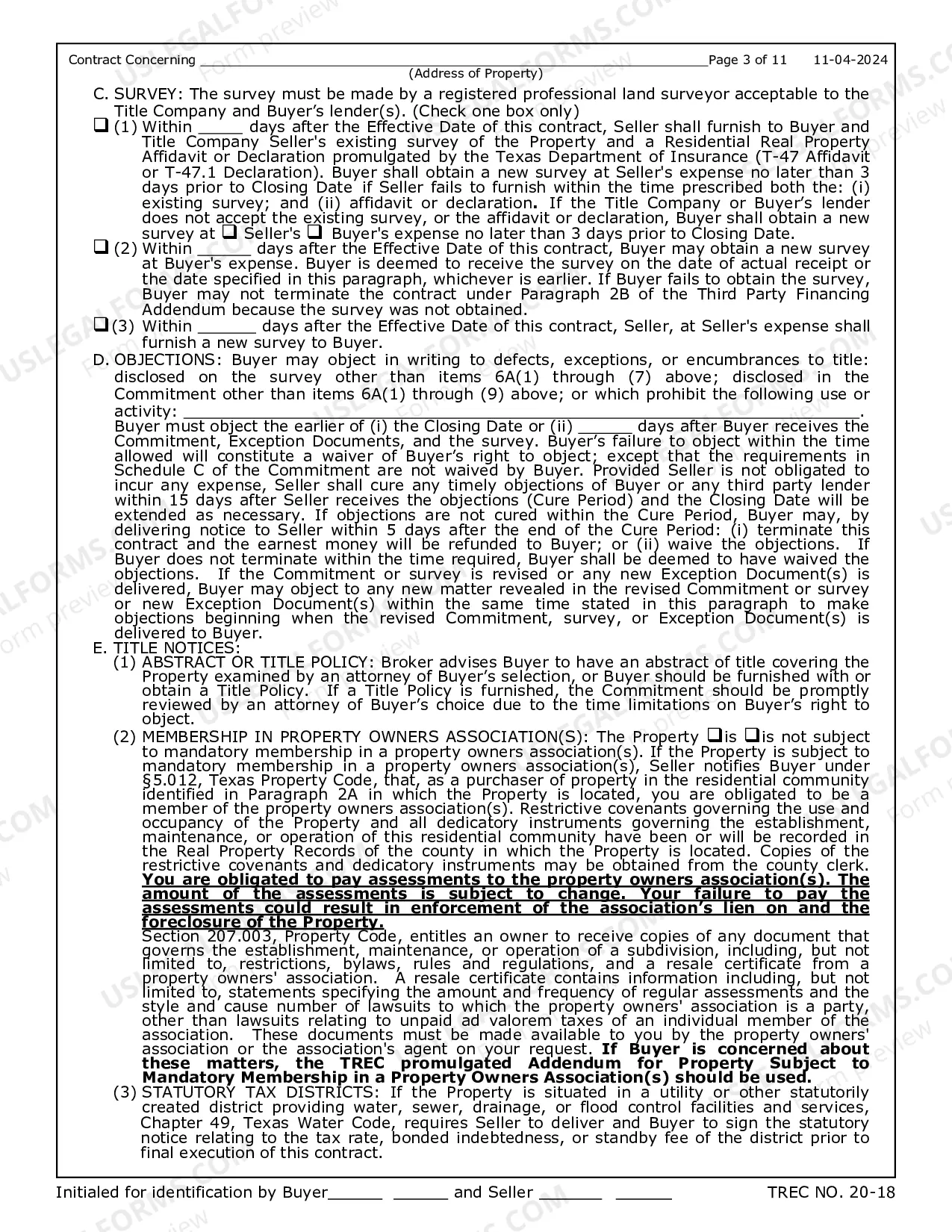 Preview Contract for Sale and Purchase of Real Estate with No Broker for Residential Home Sale Agreement