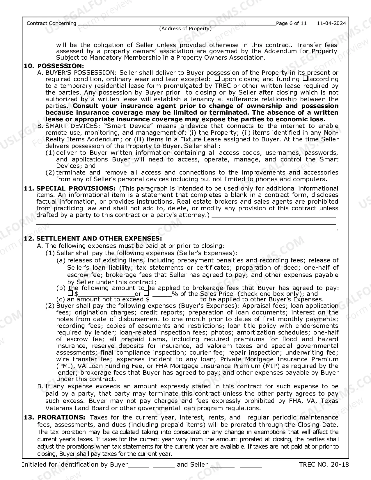 Preview Contract for Sale and Purchase of Real Estate with No Broker for Residential Home Sale Agreement