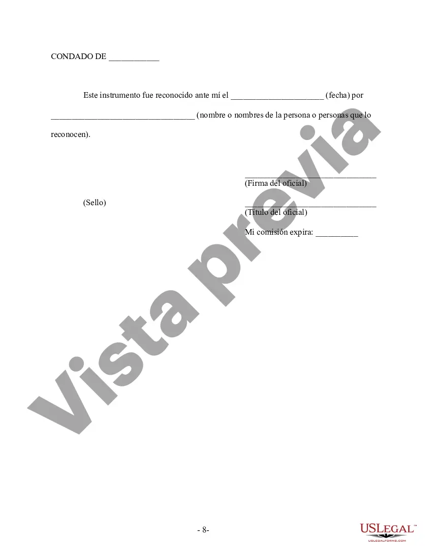 Preview Acuerdo prematrimonial prenupcial de Texas sin estados financieros