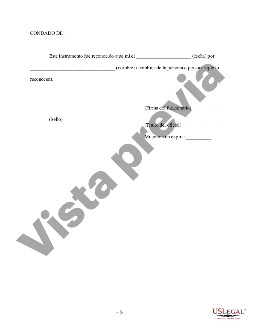 Preview Acuerdo Prematrimonial Prenupcial de Texas - Ley Uniforme de Acuerdo Prematrimonial - con Estados Financieros