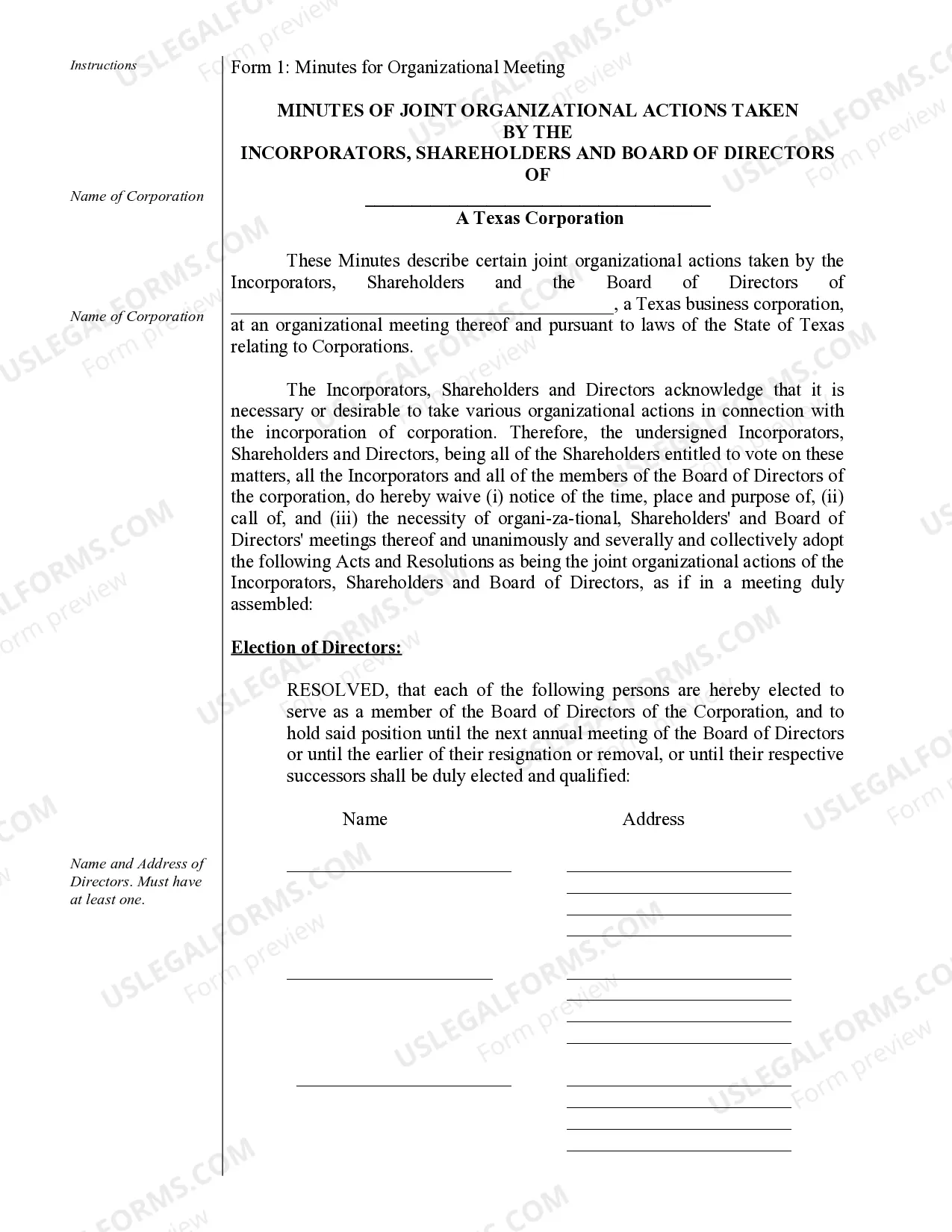 Preview Corporate Records Maintenance Package for Existing Corporations