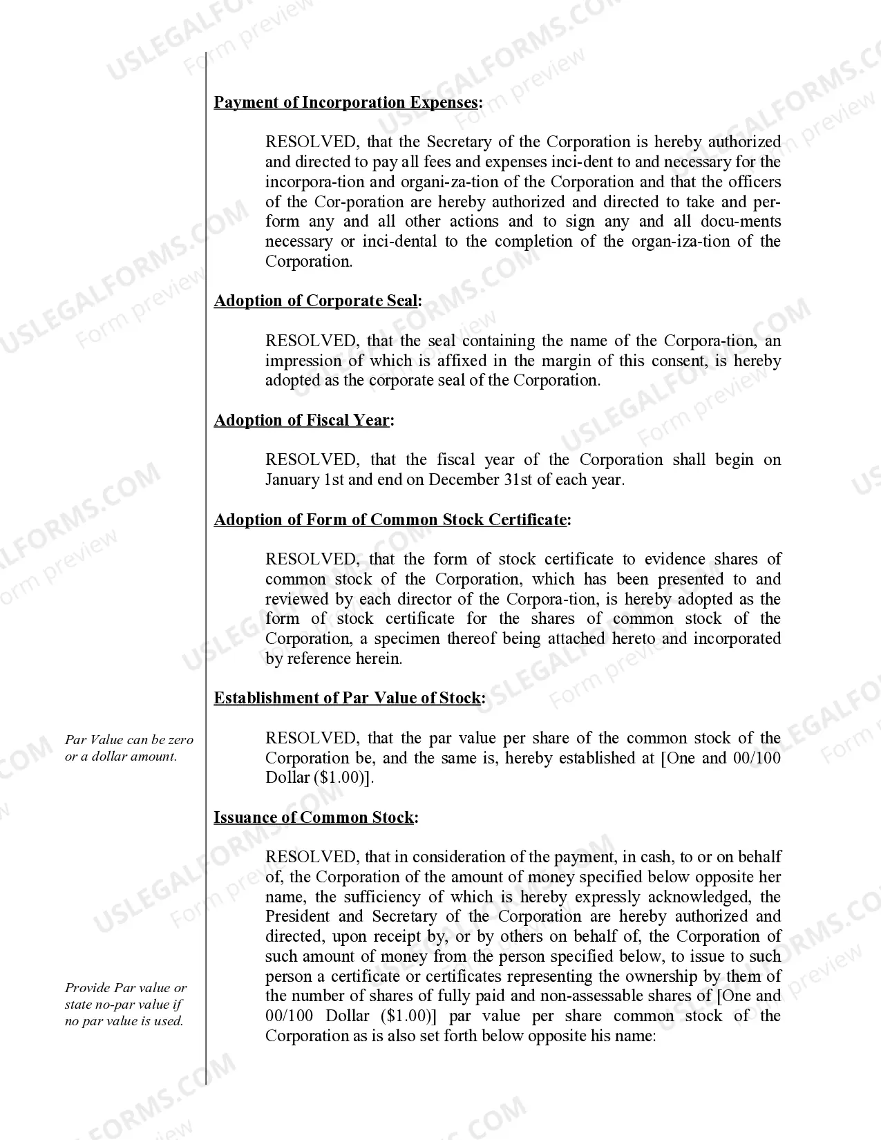 Preview Corporate Records Maintenance Package for Existing Corporations