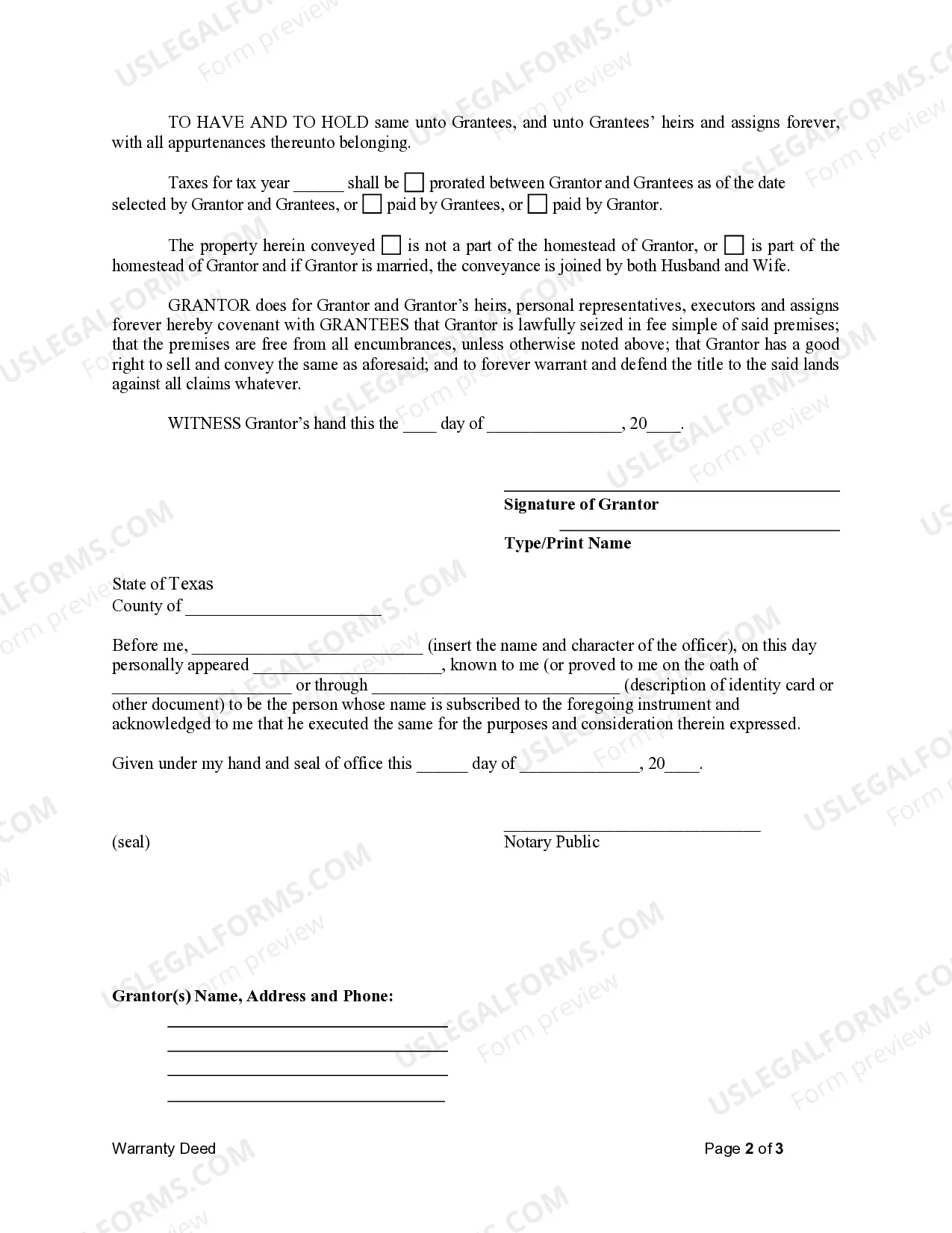 Preview Warranty Deed from Individual to Husband and Wife