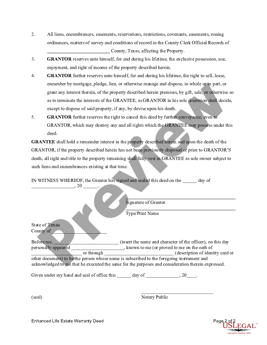 Free Printable Life Estate Deed Form Template Texas Free Printable Download 3234