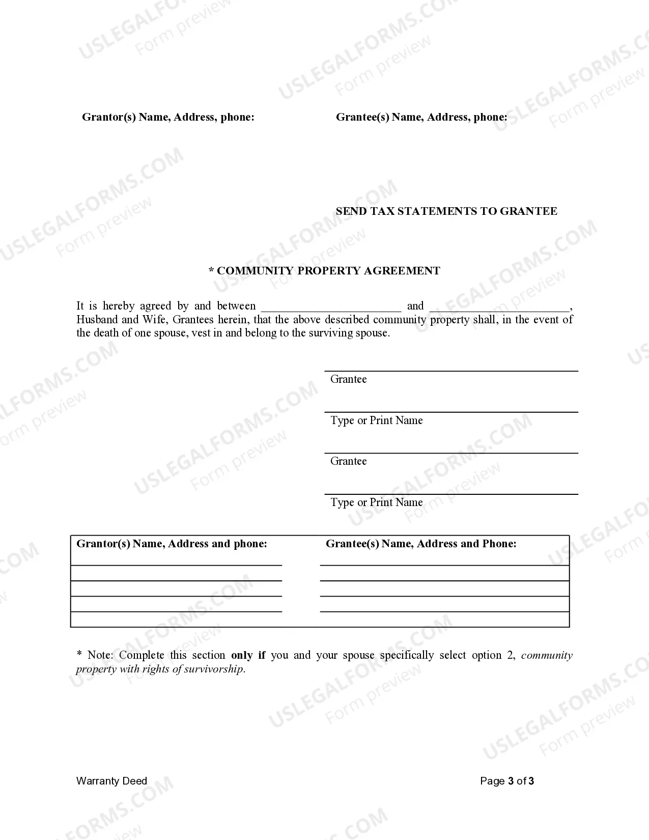 Preview Warranty Deed from Corporation to Husband and Wife