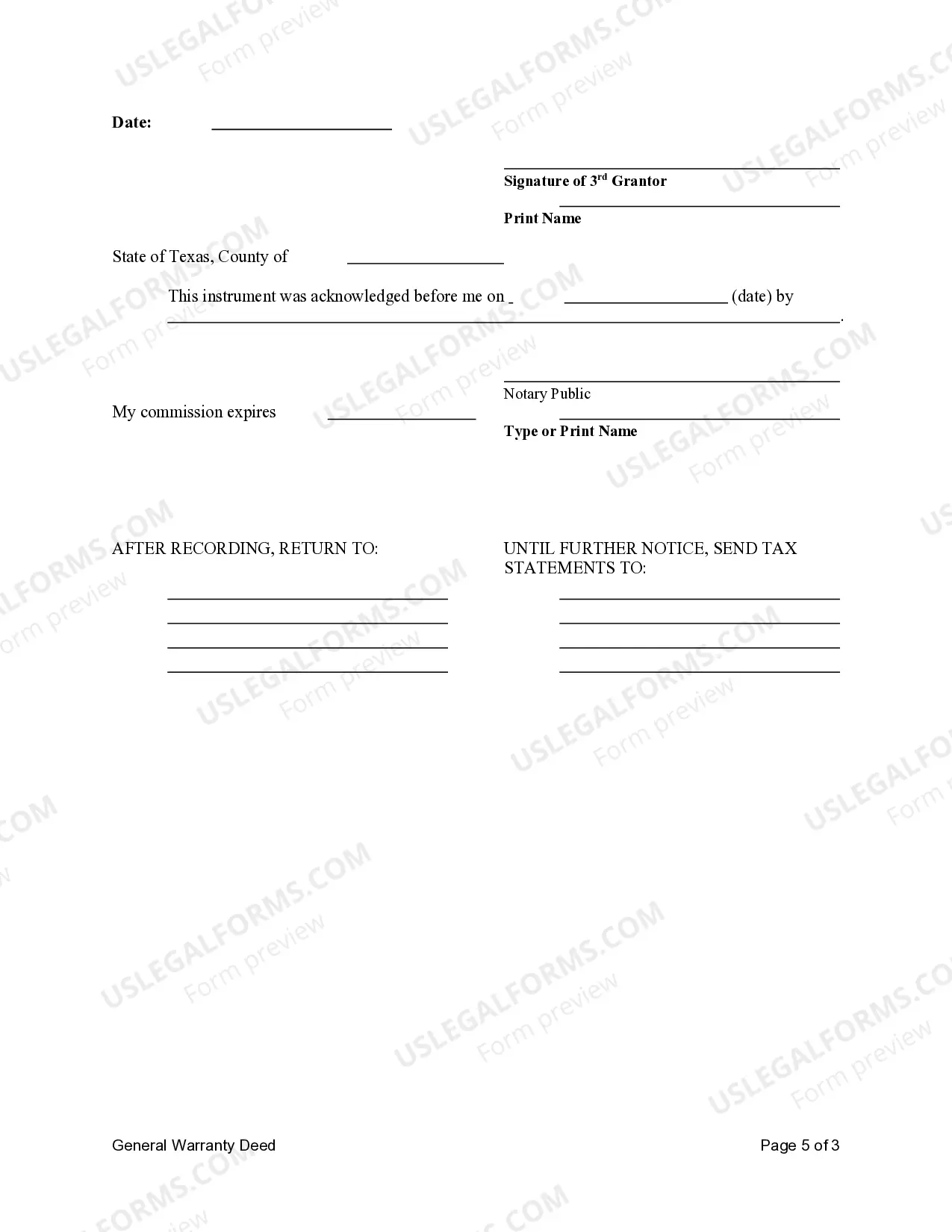 Preview General Warranty Deed - Three Individuals to a Limited Liability Company