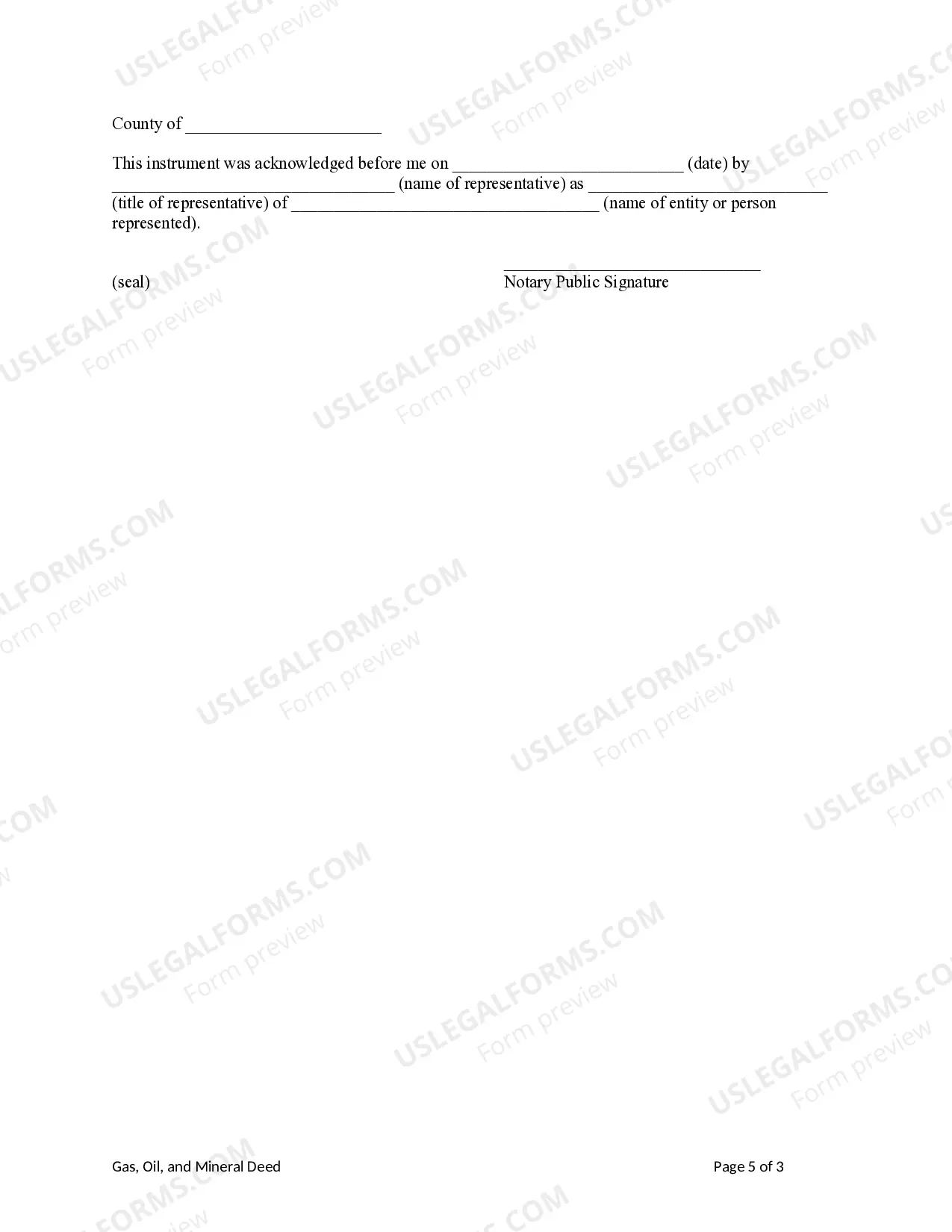 Preview Oil, Gas, and Mineral deed from Trust to an Individual - Sale of Interest - Single Trustee