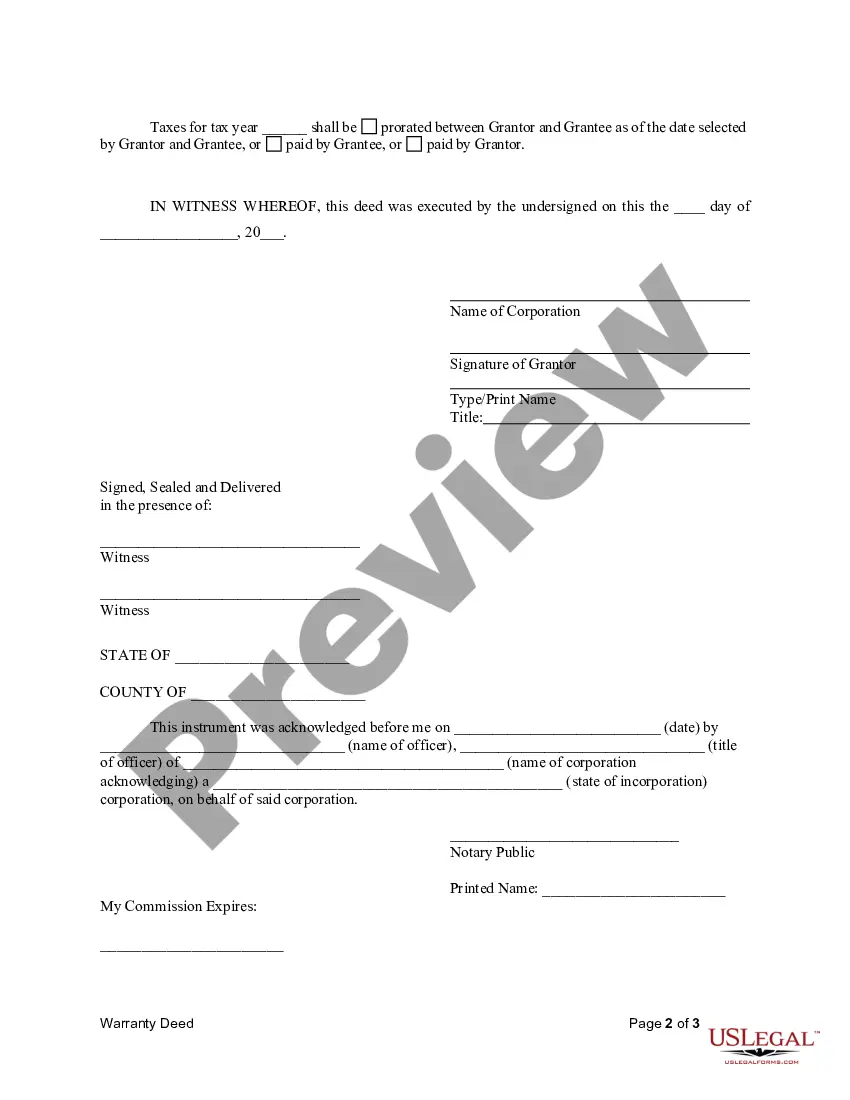 Texas Warranty Deed from Corporation to Individual - What Does A 