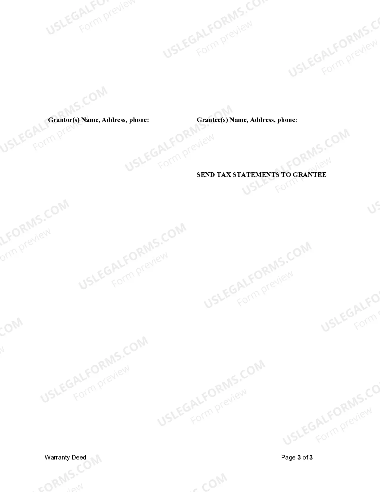 Preview Warranty Deed from Corporation to Individual