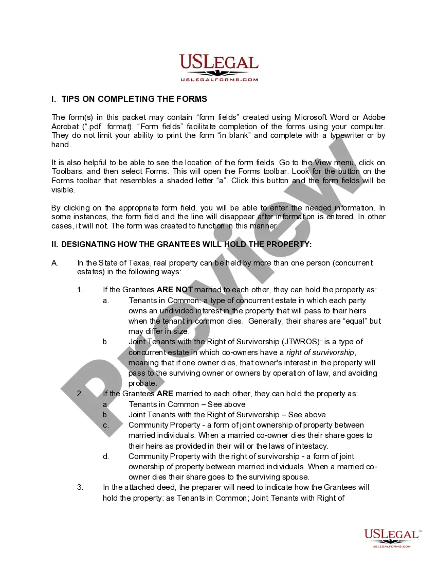 Preview General Warranty Deed from Trust to Two Individuals