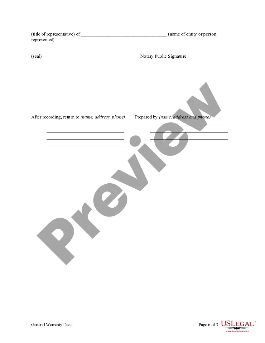 Preview General Warranty Deed from Trust to Two Individuals