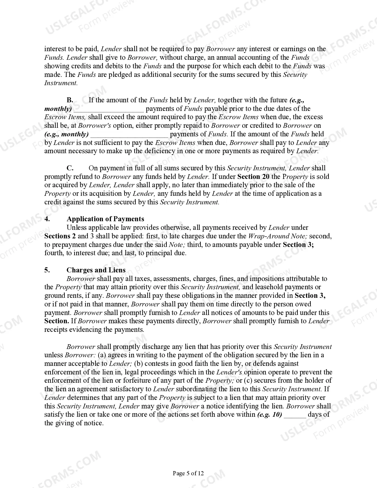 Preview All Inclusive Trust Deed - Wrap-Around Deed of Trust