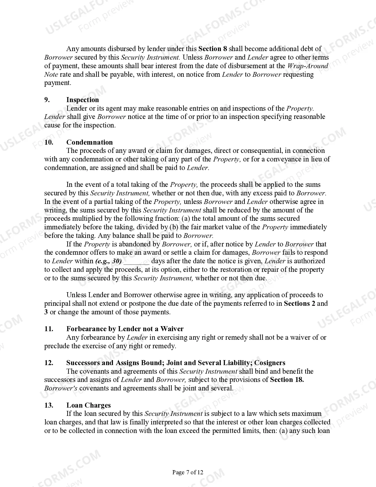 Preview All Inclusive Trust Deed - Wrap-Around Deed of Trust