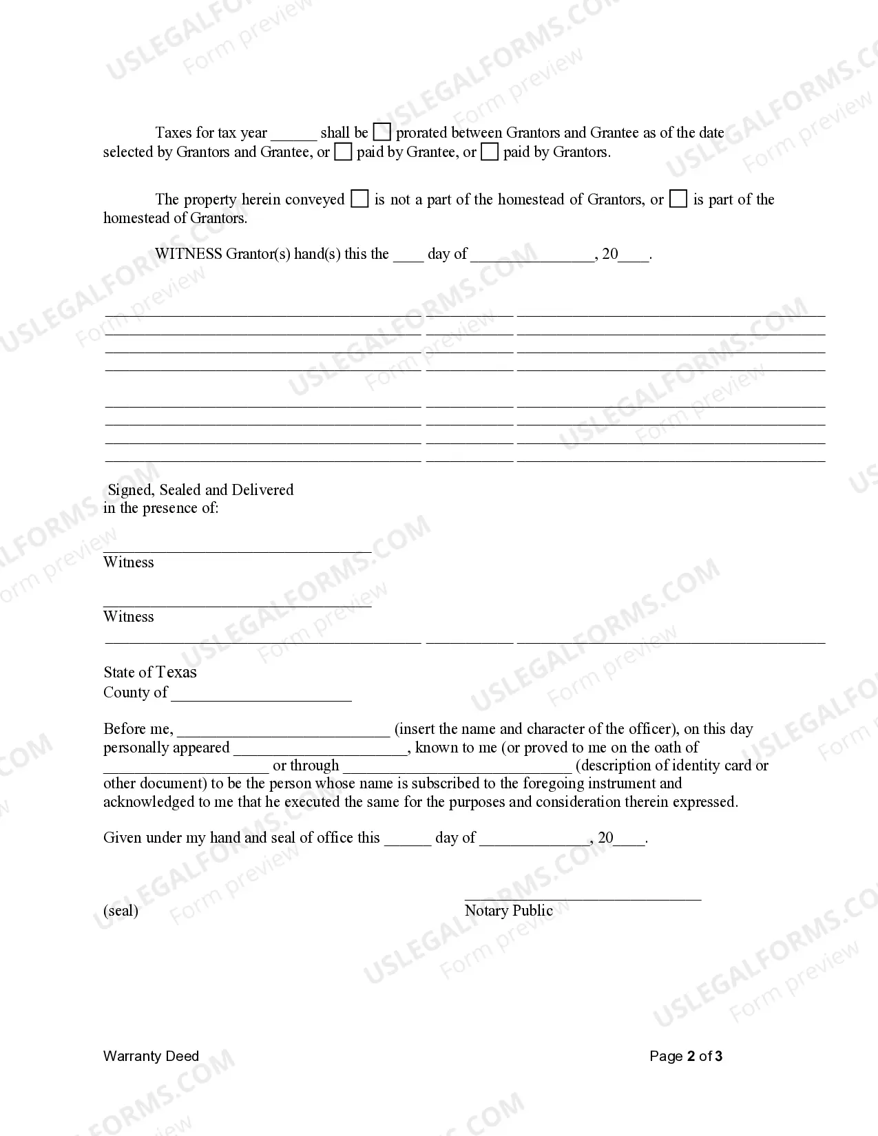 Preview Warranty Deed from Husband and Wife to a Trust