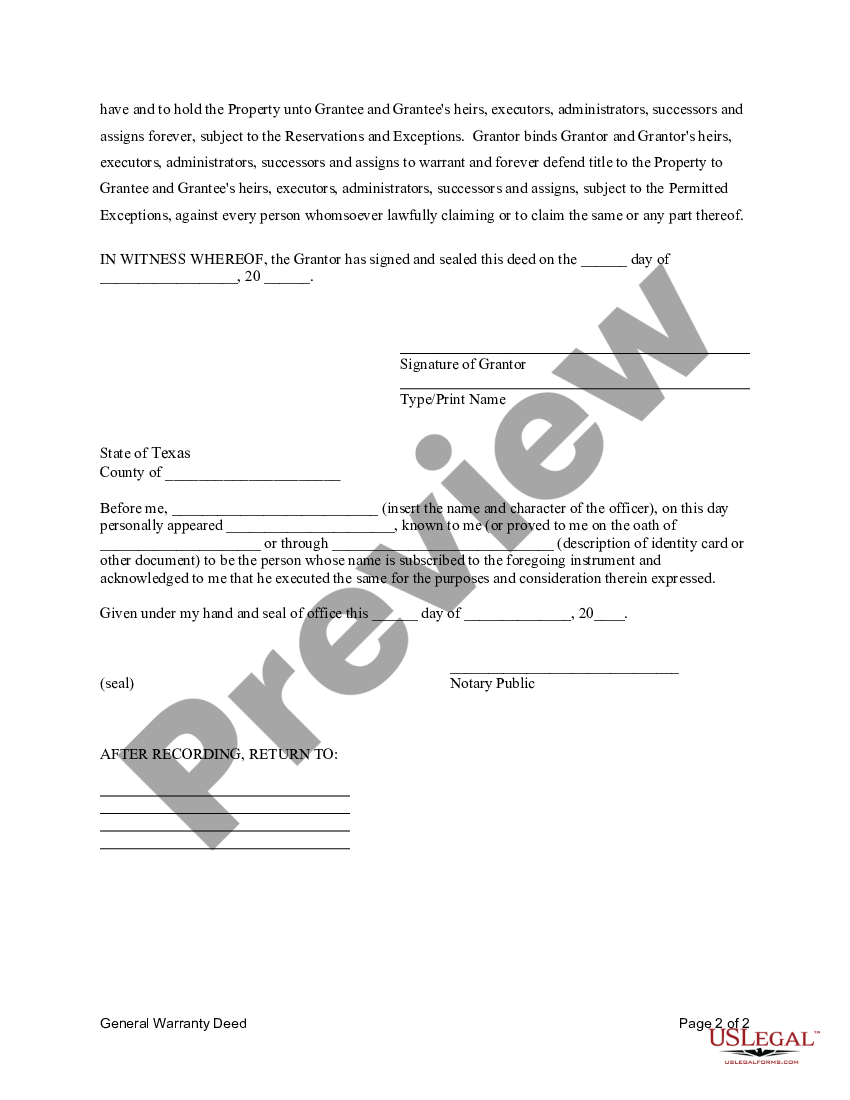 Texas Warranty Deed From Husband To Himself And Wife General Warranty Deed Us Legal Forms 