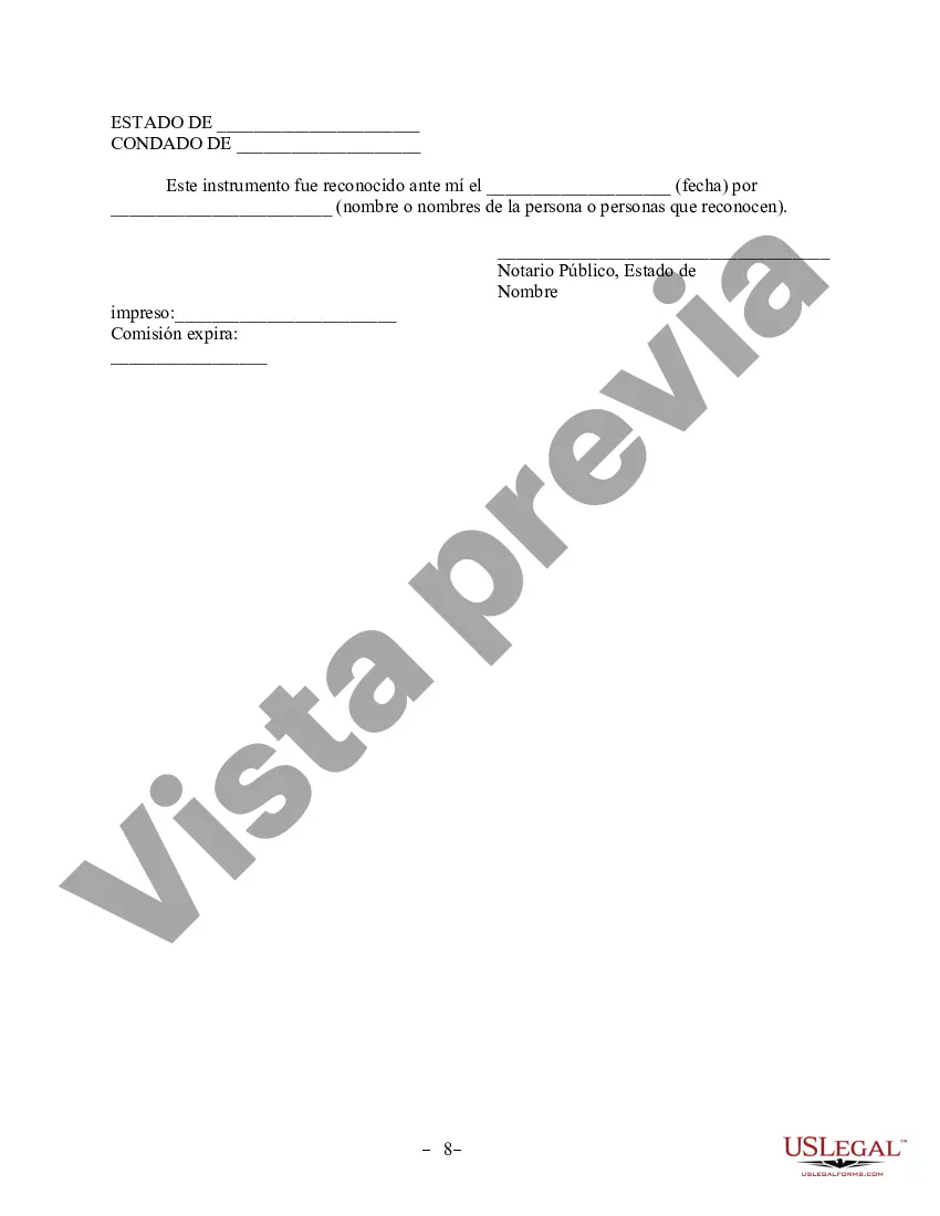 Preview Acuerdo de propiedad posnupcial - Texas