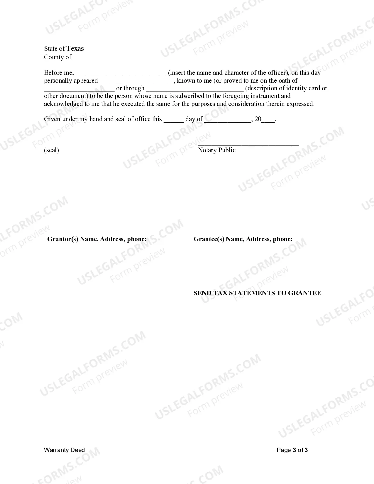Preview Warranty Deed from Husband and Wife to an Individual