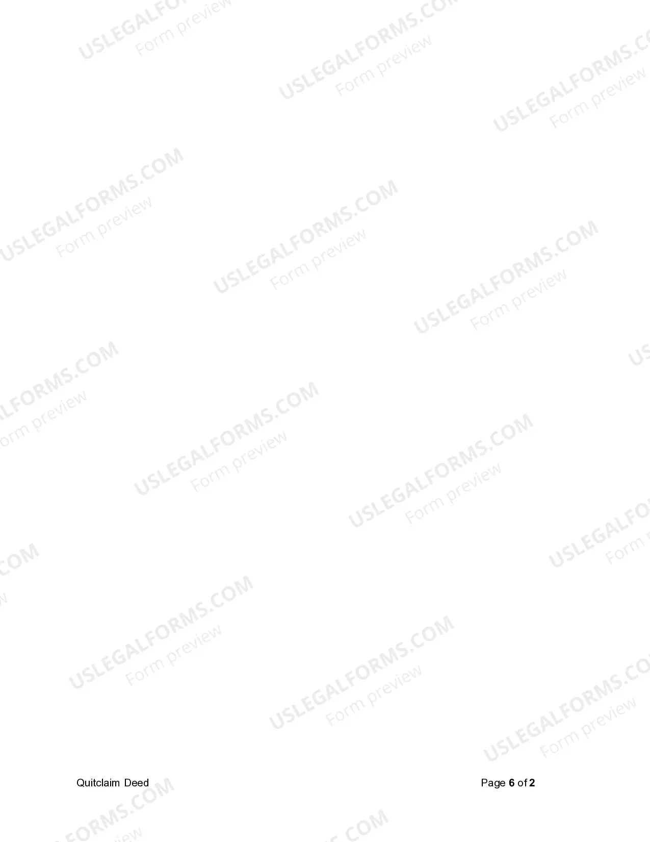 Preview Quitclaim Deed from Individual to Individual