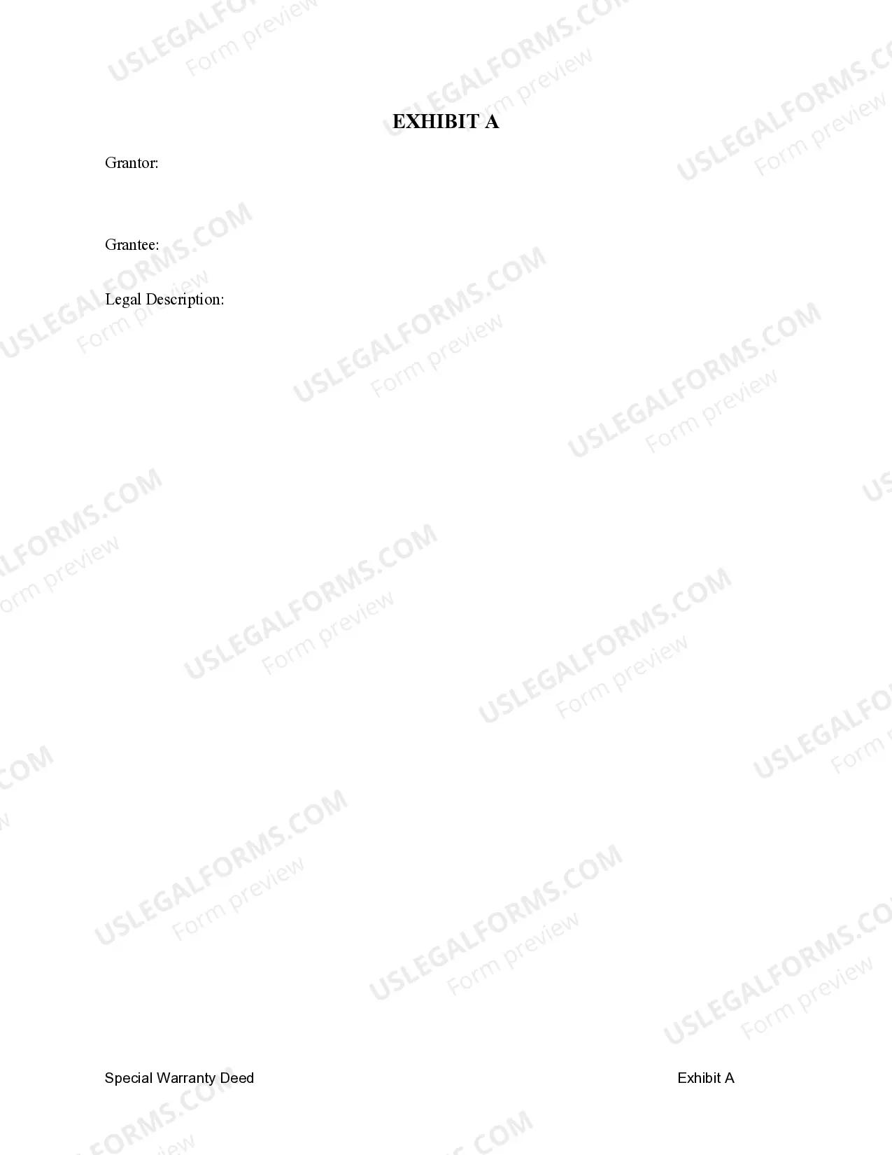 Preview Special Warranty Deed - Husband and Wife to Individual