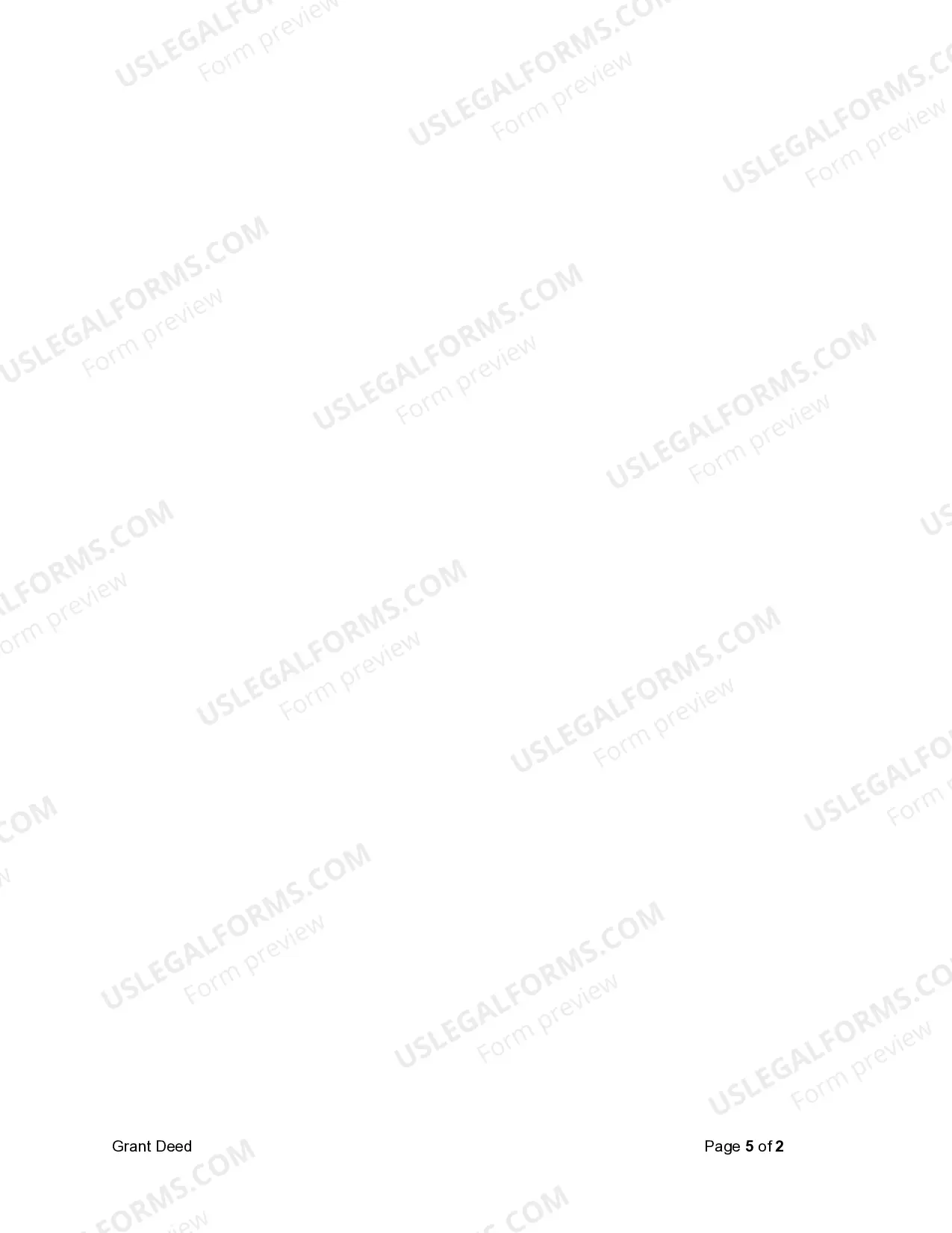 Preview Grant Deed - Two Individuals to One Individual