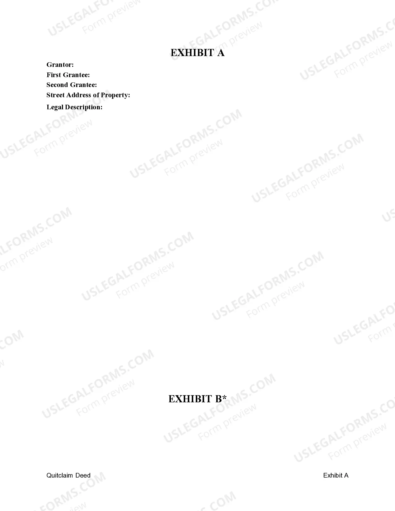 Preview Quitclaim Deed - One Individual to Two Individuals