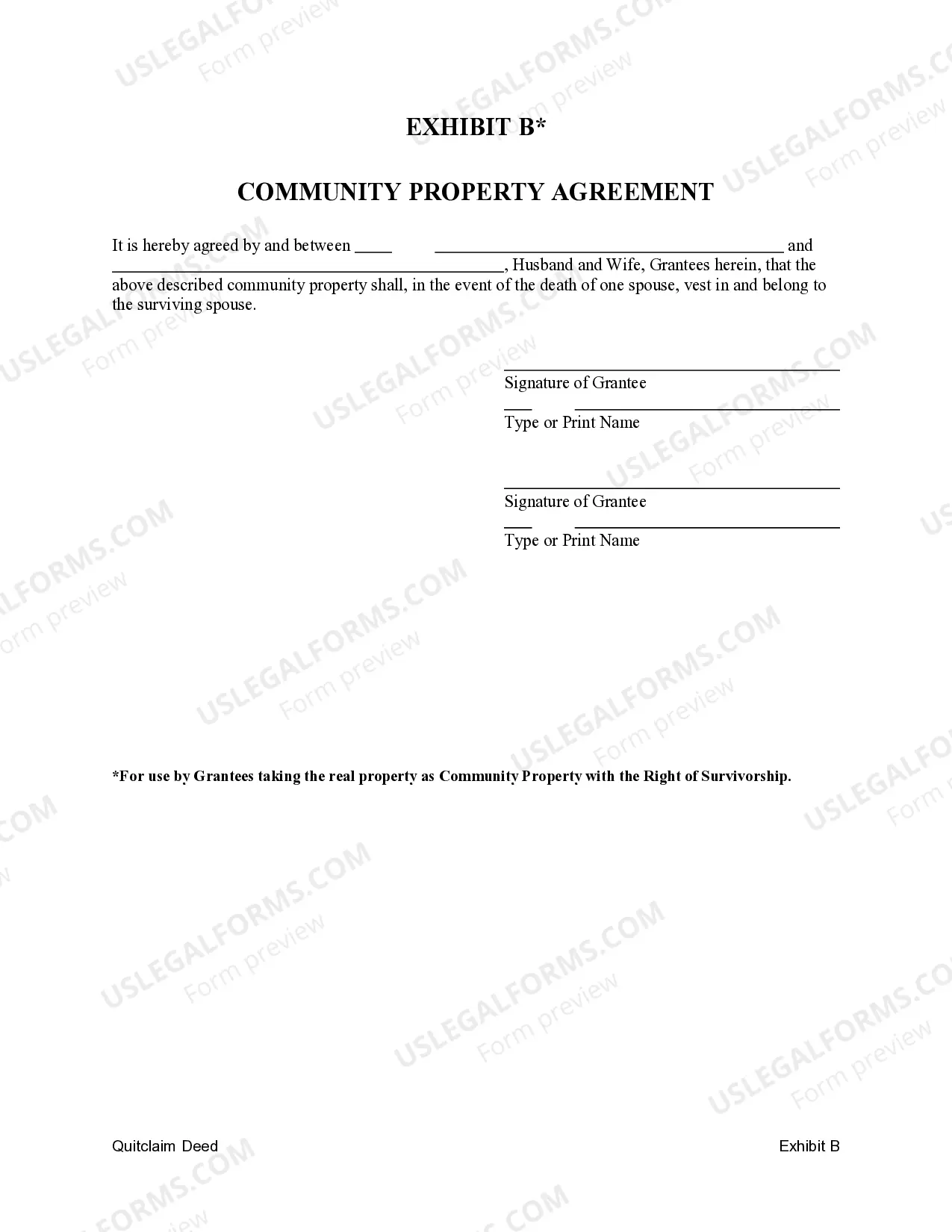 Preview Quitclaim Deed - One Individual to Two Individuals