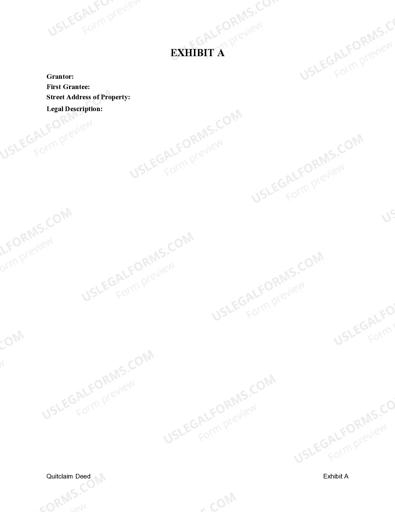 Preview Quitclaim Deed from Limited Liability Company to Limited Liability Company