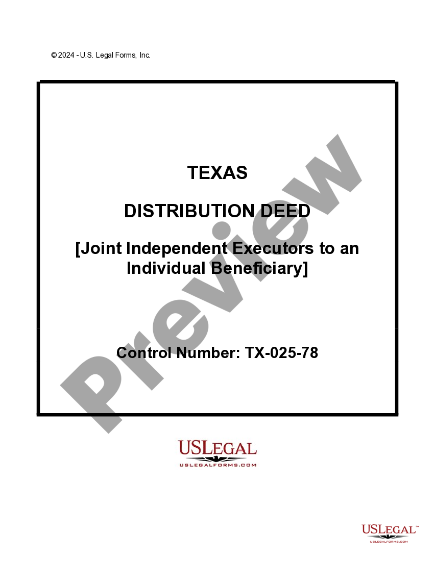 Distribution Deed Texas With Life Estate Form US Legal Forms