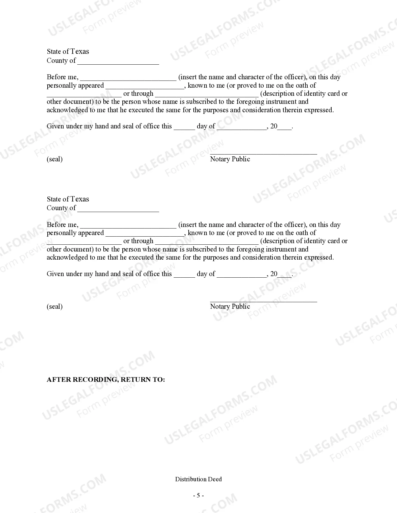 Preview Distribution Deed - Joint Independent Executors to an Individual Beneficiary