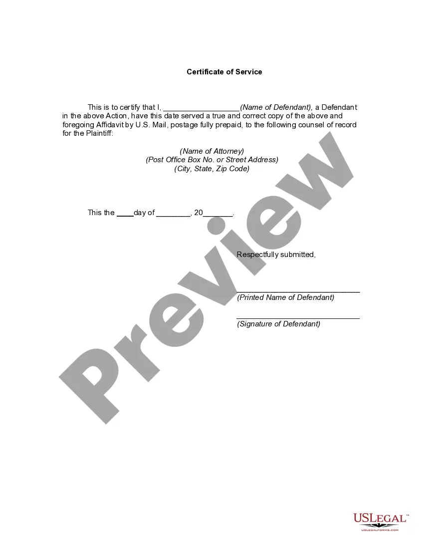 Preview Affidavit in Support of Motion for Order that Deposition be taken at a Designated Place other than that Stated in Notice