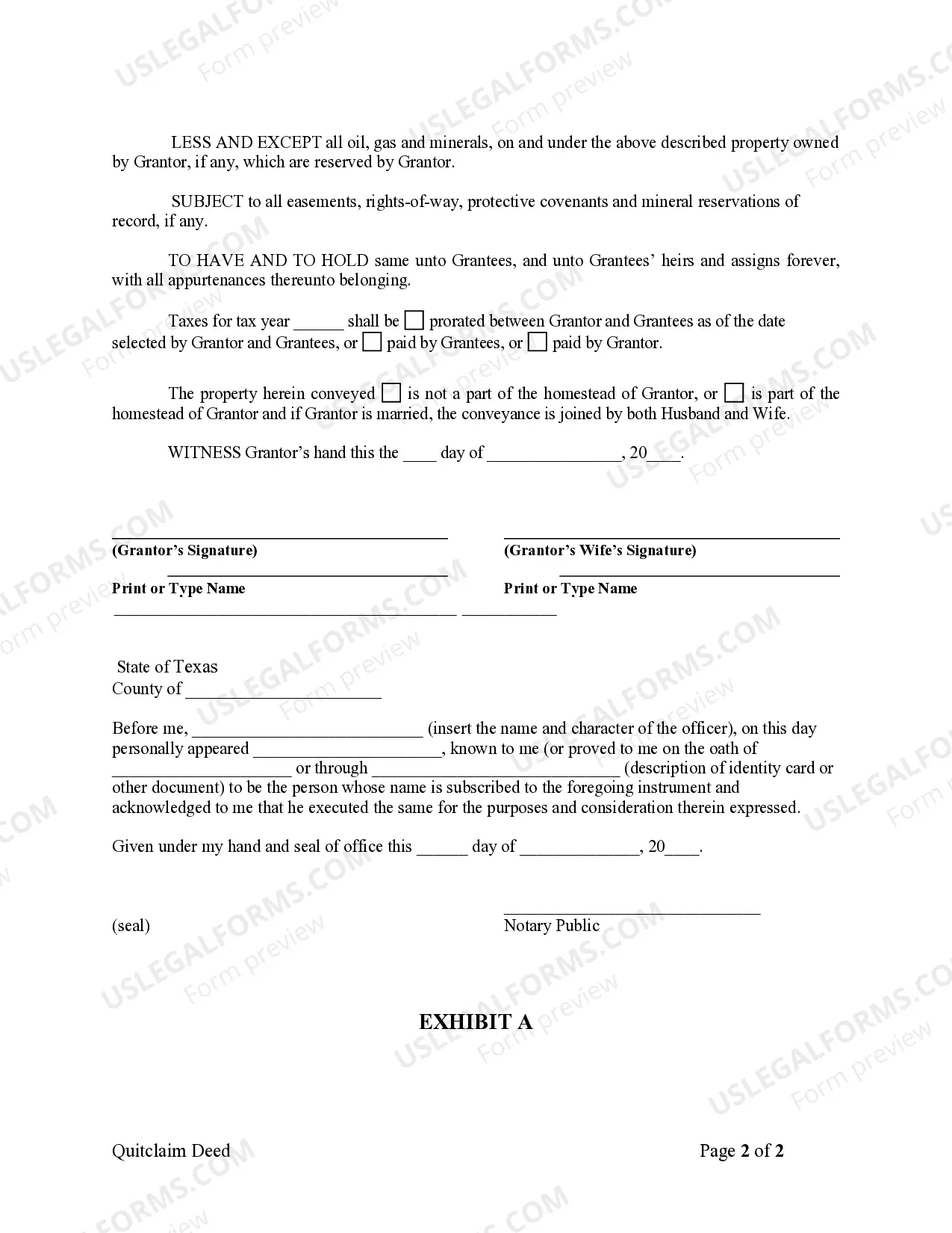 Preview Quitclaim Deed from Individual to Two Individuals in Joint Tenancy