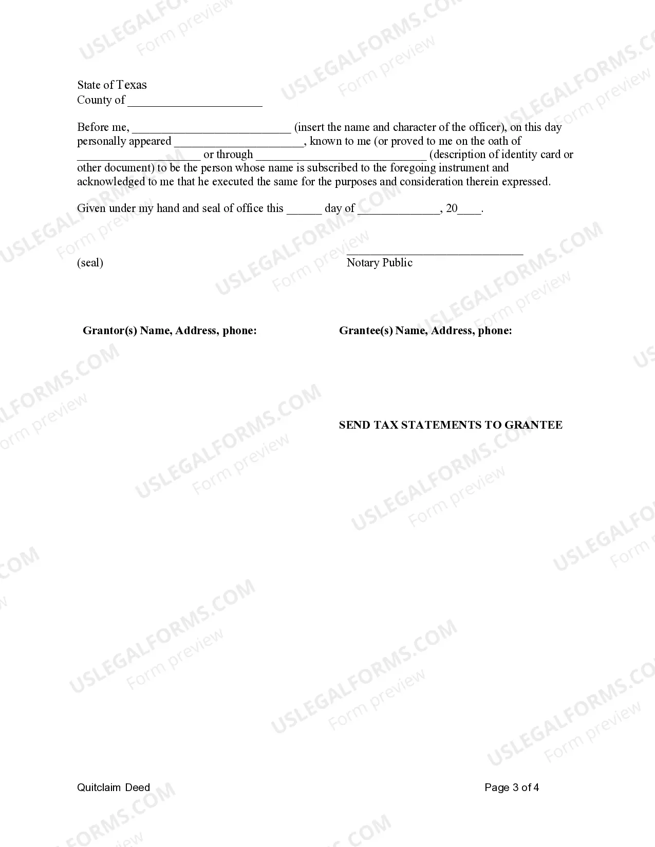 Preview Quitclaim Deed by Two Individuals to Husband and Wife