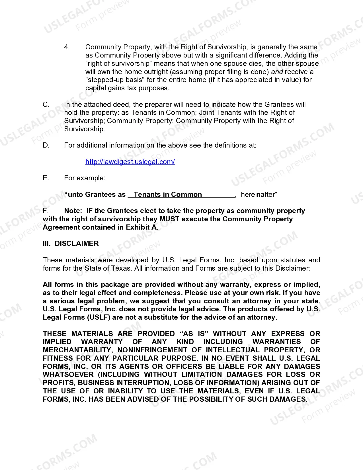 Preview Warranty Deed - One Individual to Two Individuals