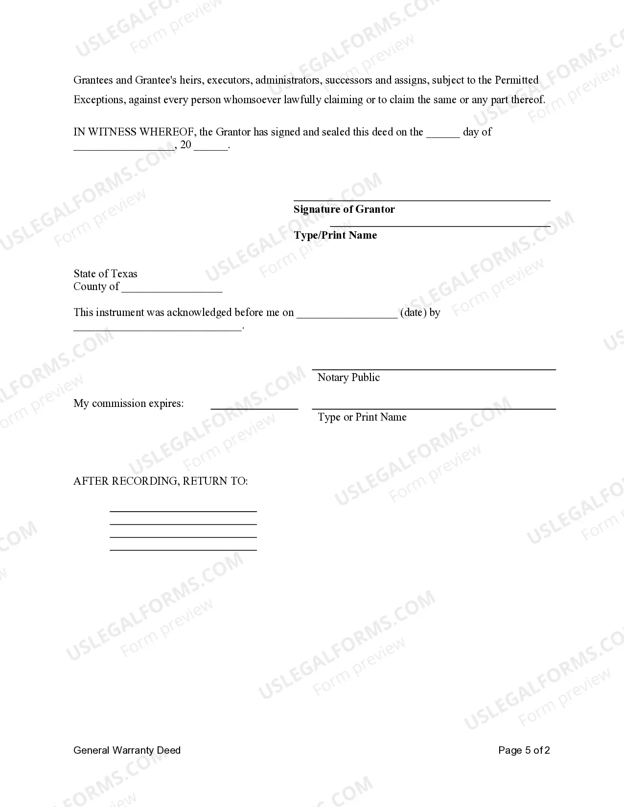 Preview Warranty Deed - One Individual to Two Individuals