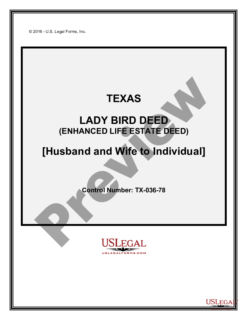 Texas Enhanced Life Estate Or Lady Bird Deed Enhanced Life Estate Deed Texas US Legal Forms