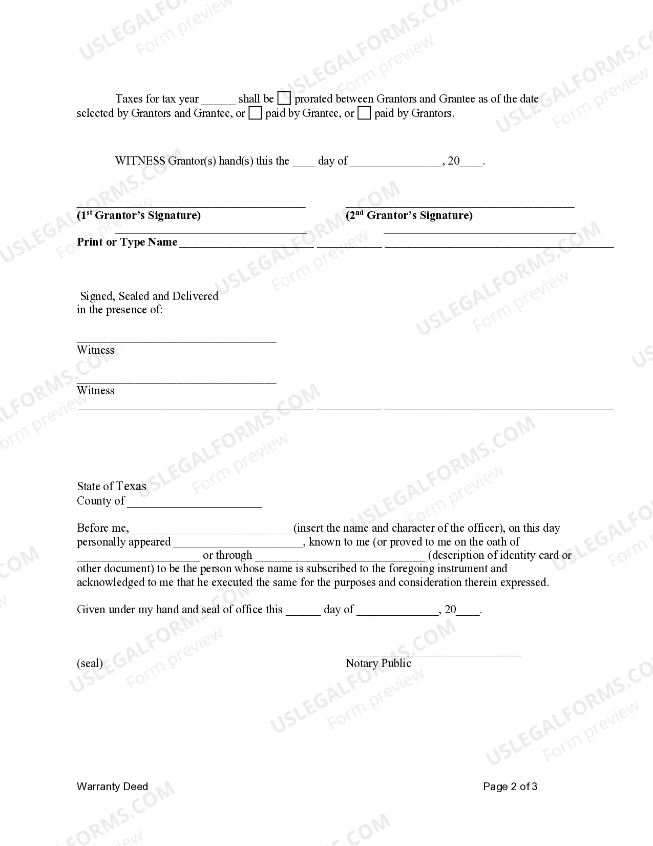 Preview Warranty Deed from two Individuals to LLC