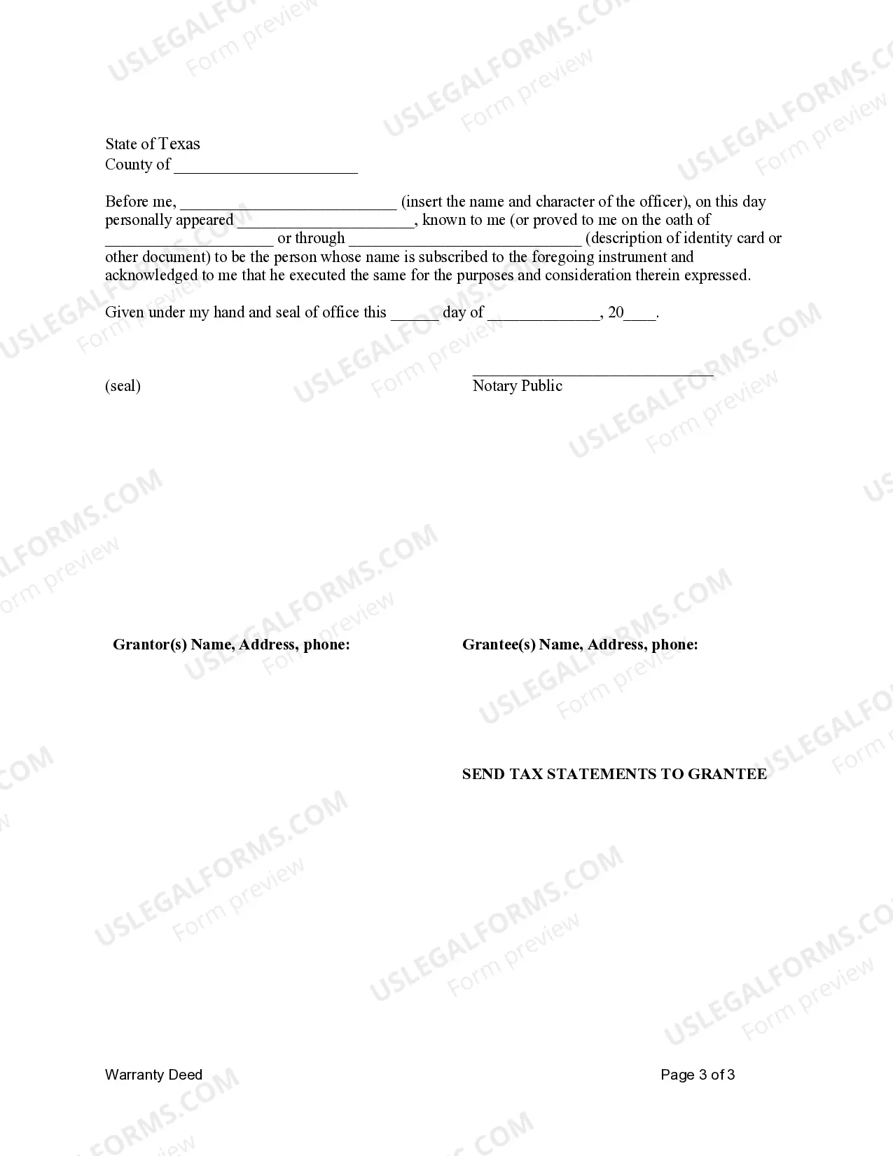 Preview Warranty Deed from two Individuals to LLC